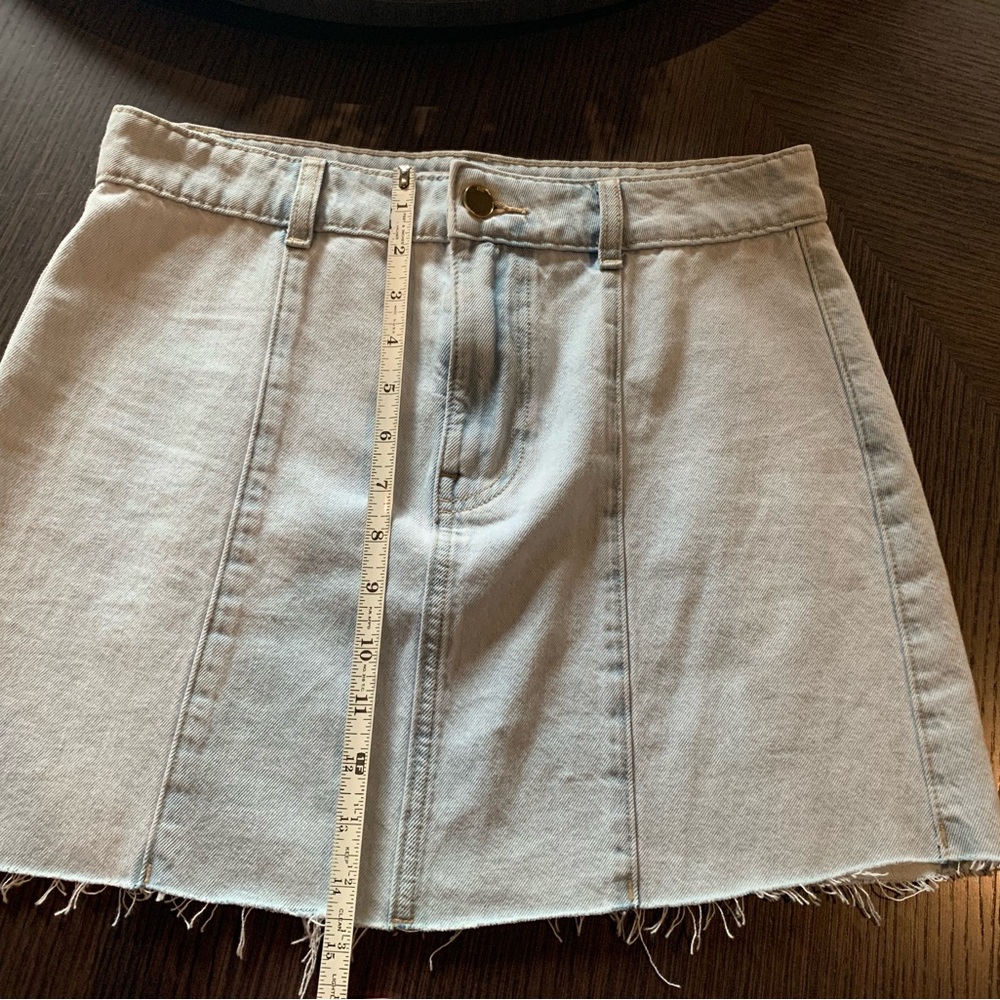 Zara Light Blue Mini Skirt